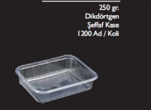 Şeffaf 250Gr Tabak