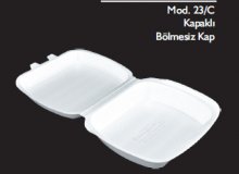 Kapaklı Köpük Tabak
